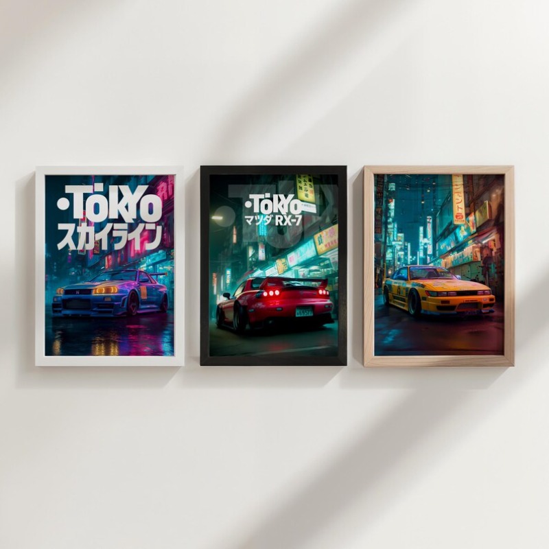 Vintage Tokyo JDM Car Poster N - Japanese Tokyo Lifestyle review and price