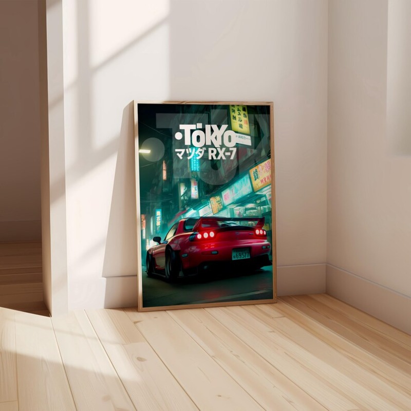 Vintage Tokyo JDM Car Poster N - Japanese Tokyo Lifestyle review and price